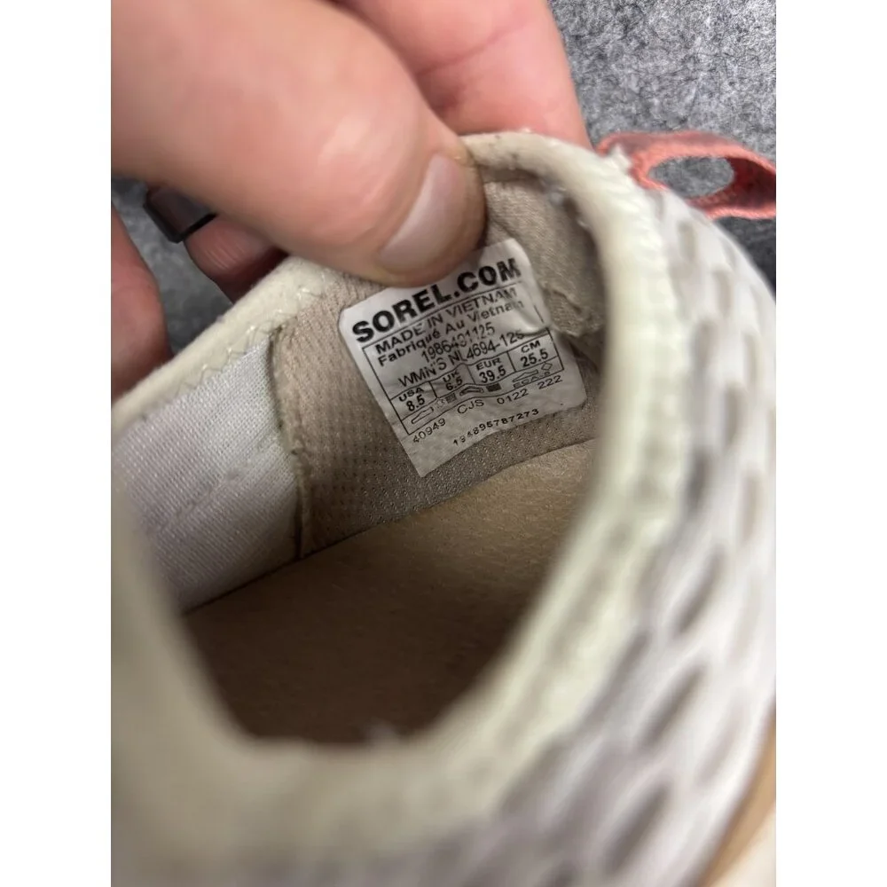 Sorel Shoes Womens Size 8.5 Beige Kinetic Impact‎ Lace Chunky Platform Sneakers